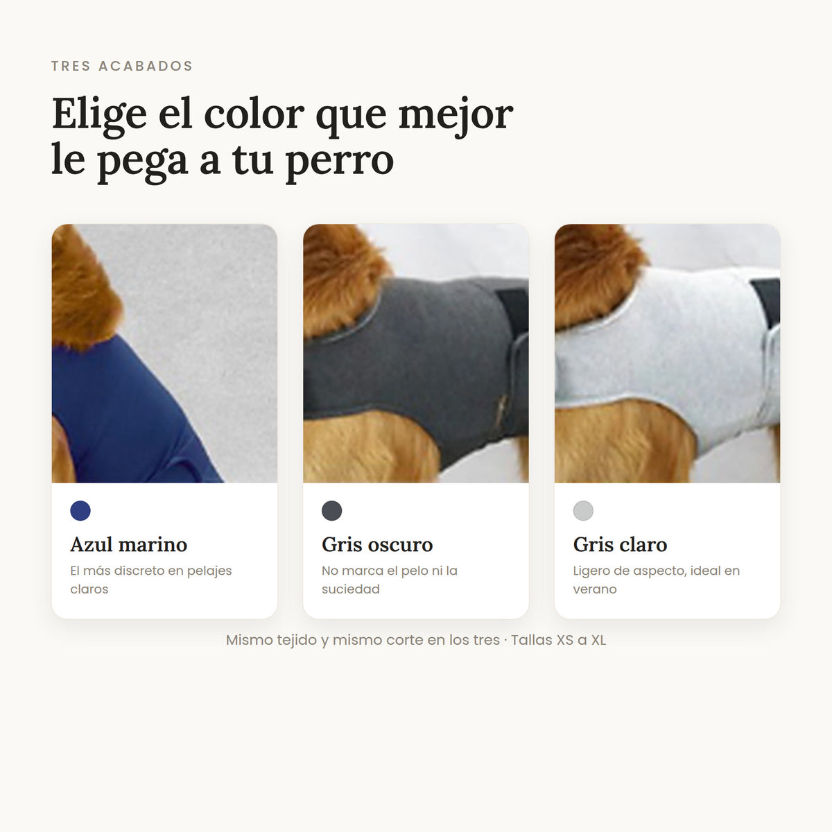 Chaleco antiestrés para perros