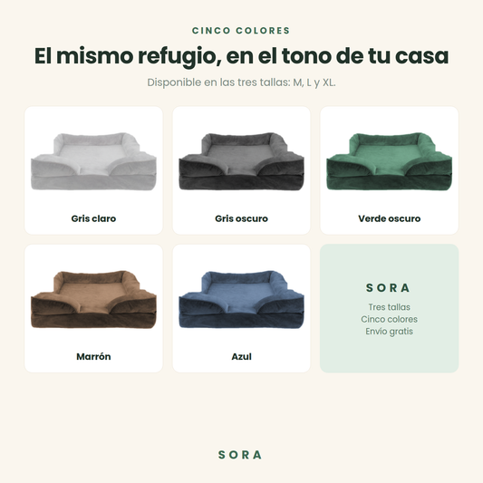 Cama antiestrés para mascotas